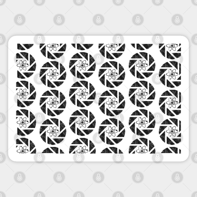 Aperture Lab logo pattern style Magnet by comecuba67